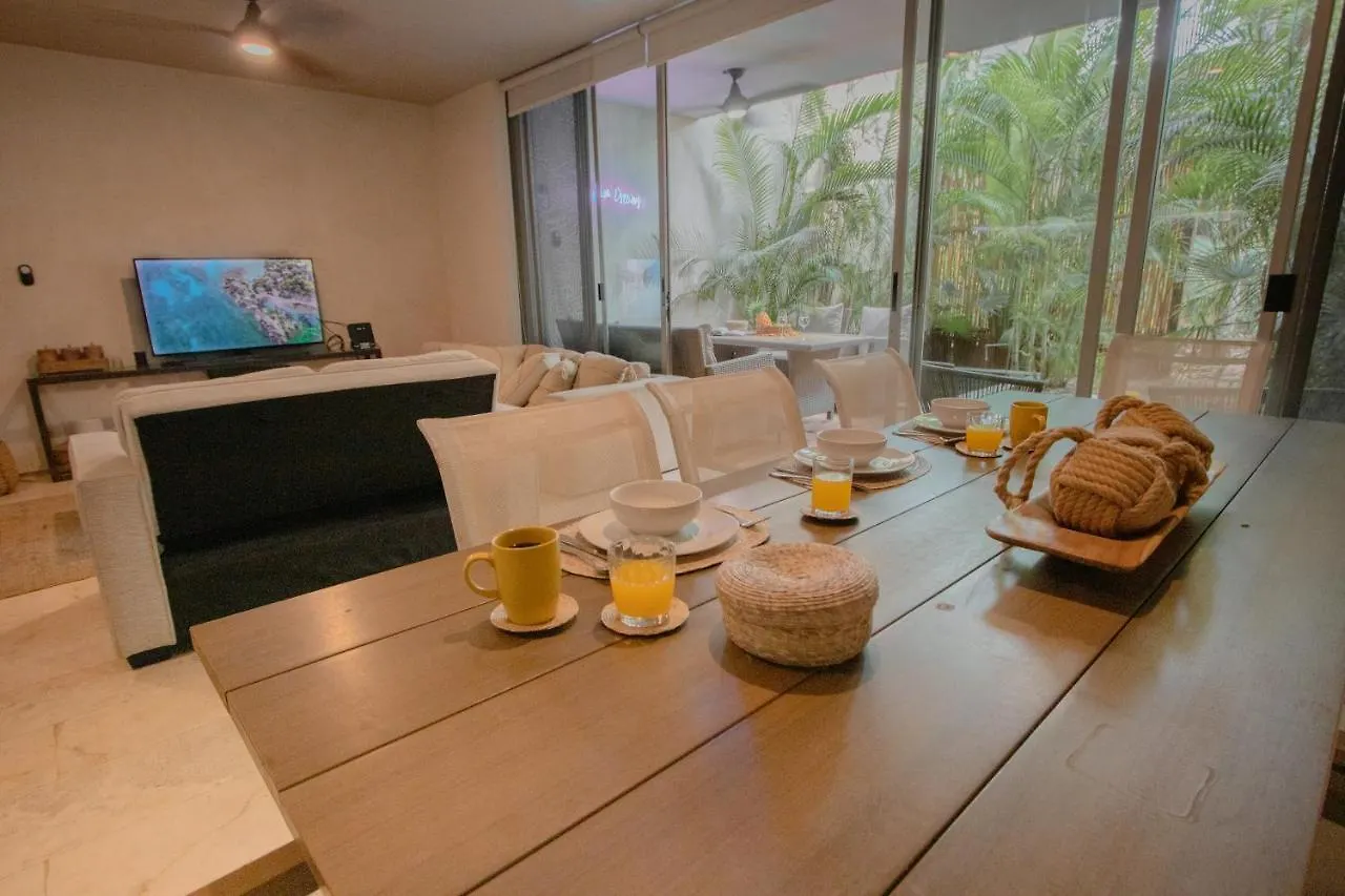 Apartment Ideal 4 Groups Aldeazama 2Br 10Pax Apt Papaya Playa Tulum